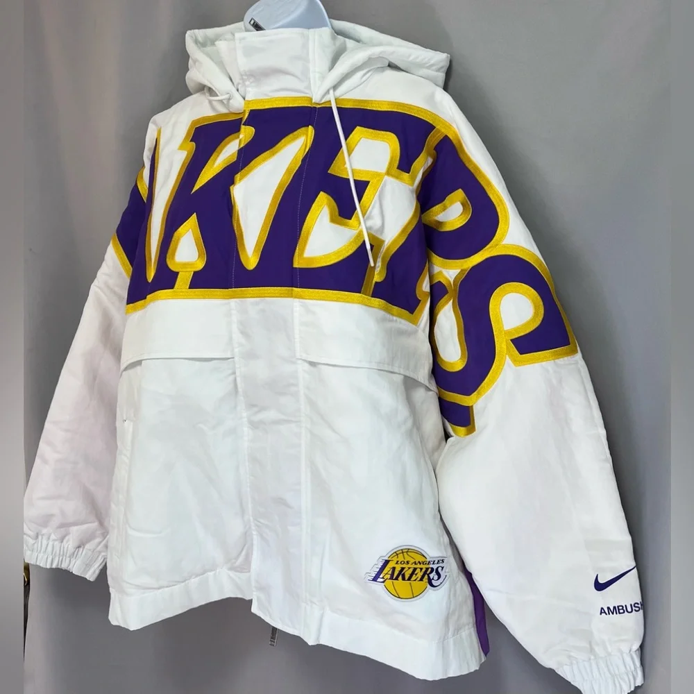 Nike x Ambush Los Angeles LA Lakers NBA‎ Collection Jacket Women's Sz MED $350